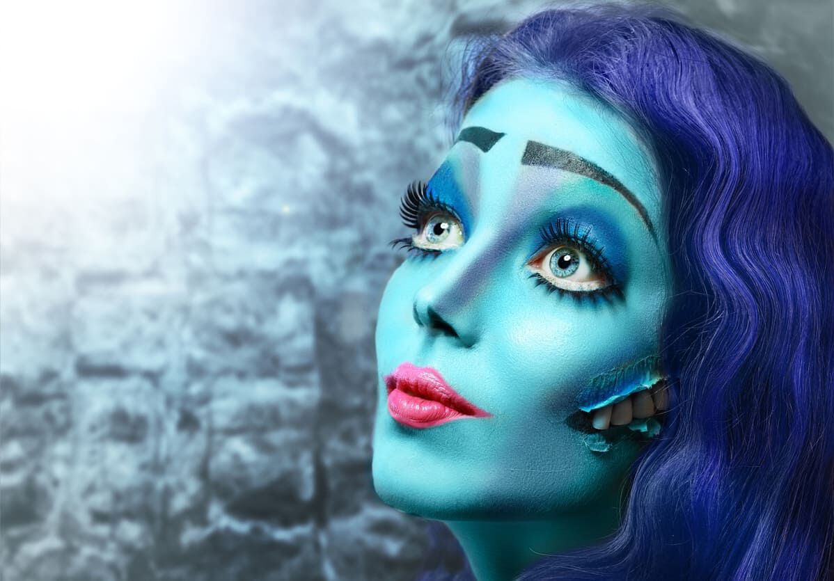 maquillaje de la novia cadaver