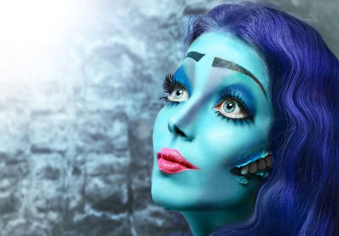maquillaje de la novia cadaver