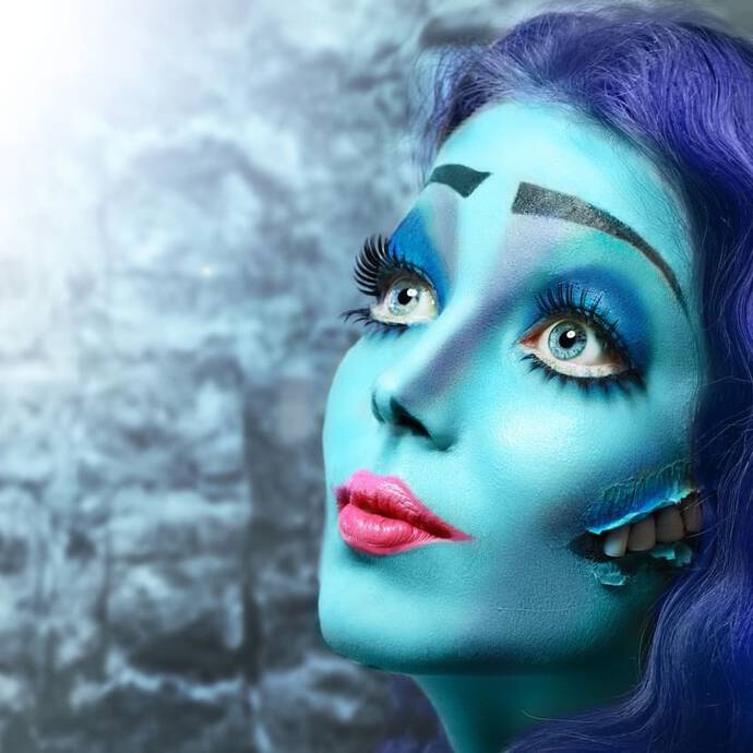 maquillaje de la novia cadaver