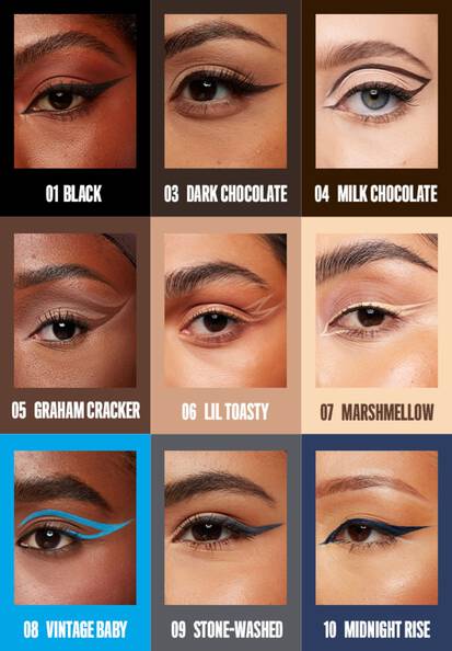 Epic Ink Liner is now available in 6 intensely pigmented shades.