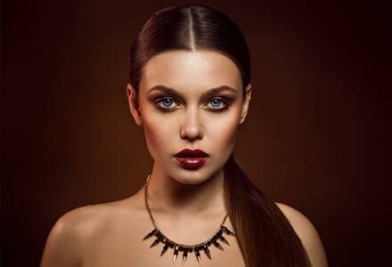 maquillaje ahumado marron