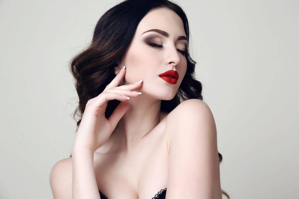 maquillaje contraste