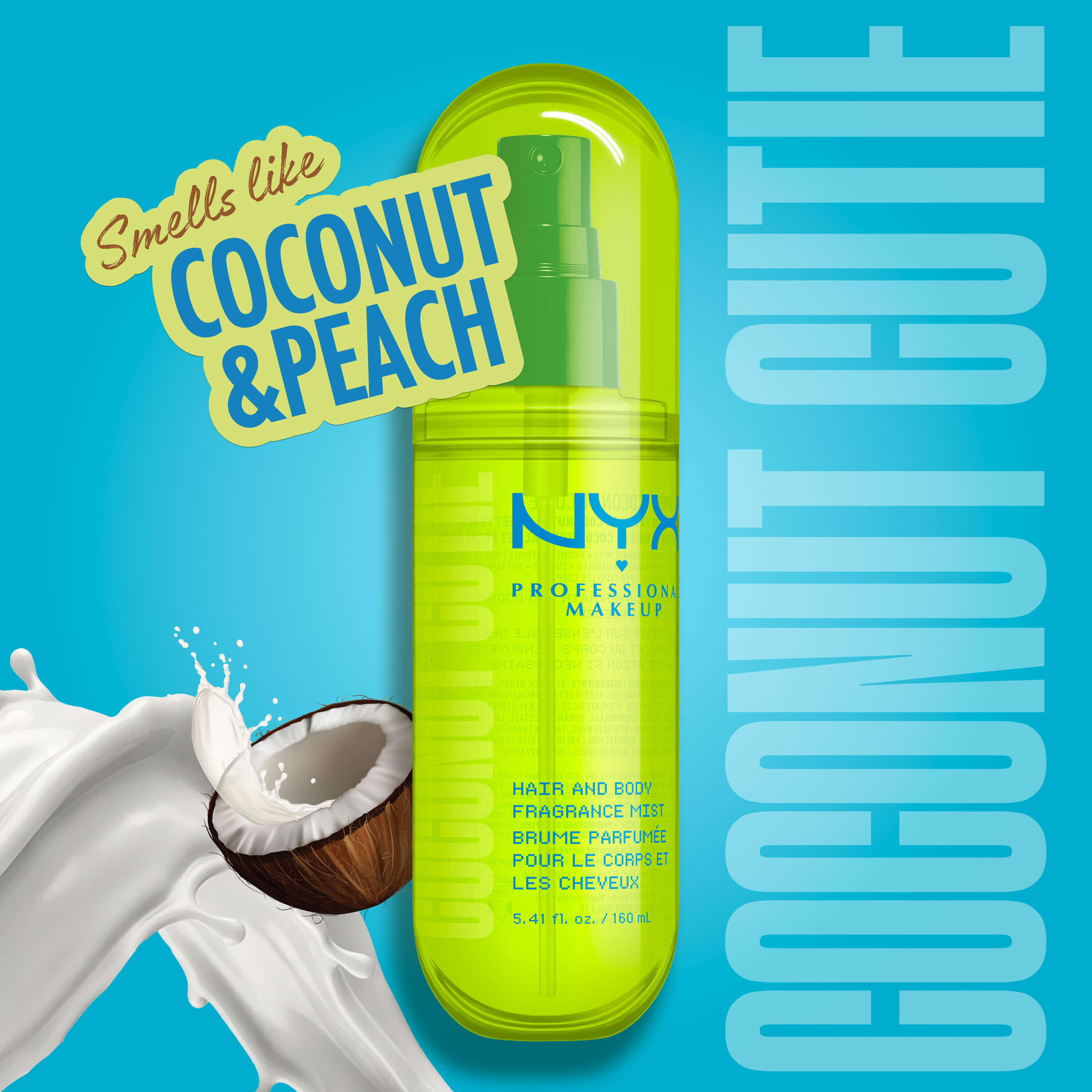 Bruma perfumada para cabello y cuerpo Coconut Cutie
