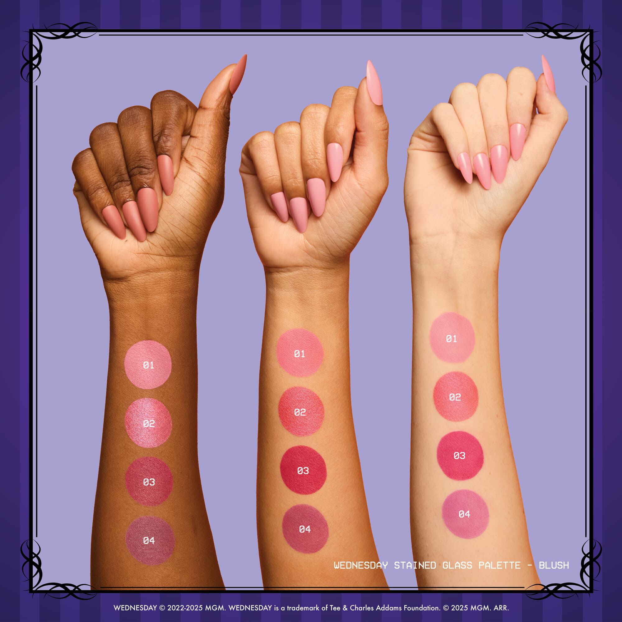 PALETA DE BLUSH VITRAL DE WEDNESDAY