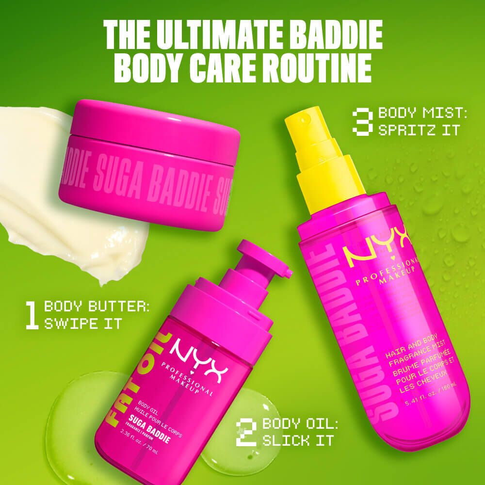 Bruma perfumada para cabello y cuerpo Suga Baddie