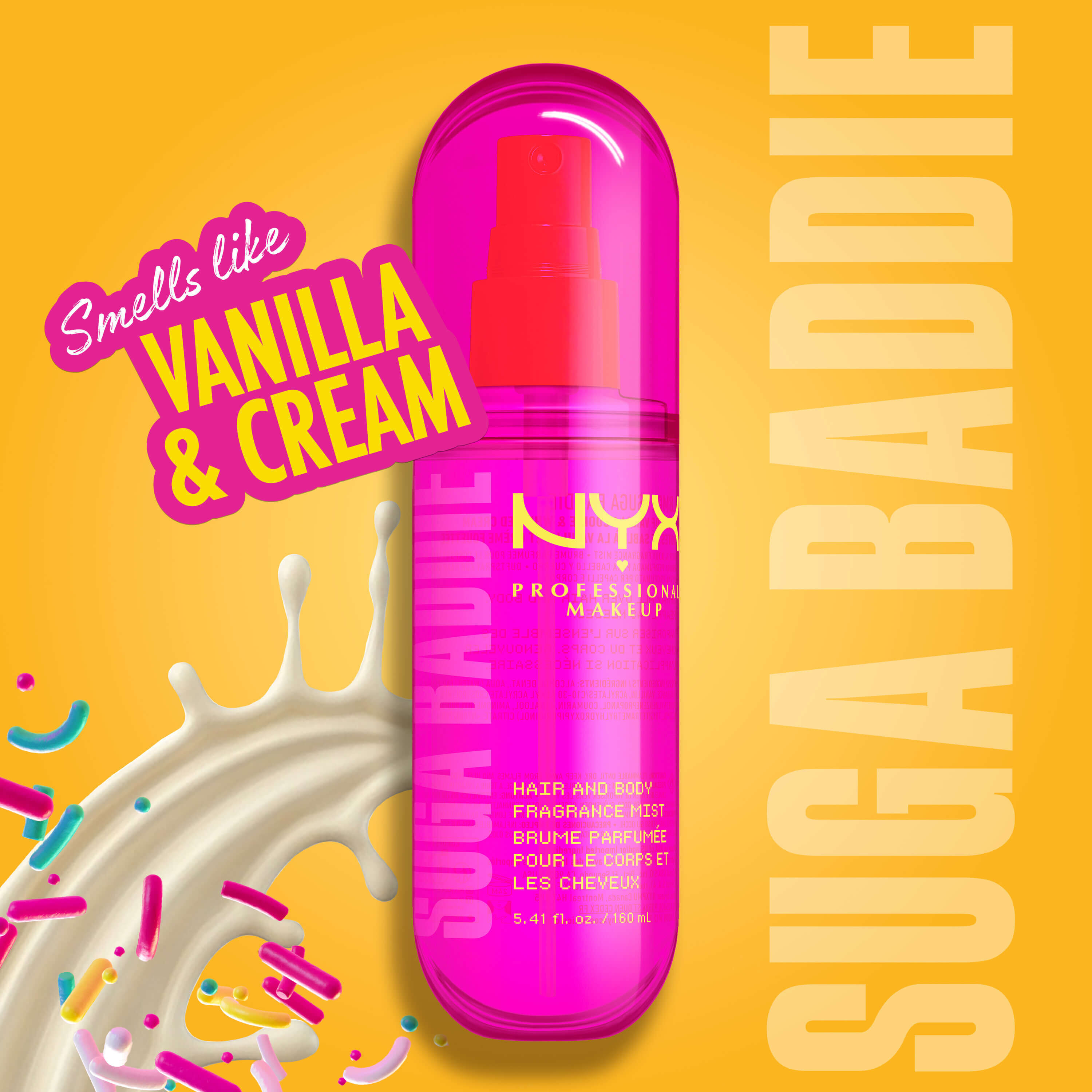 Bruma perfumada para cabello y cuerpo Suga Baddie