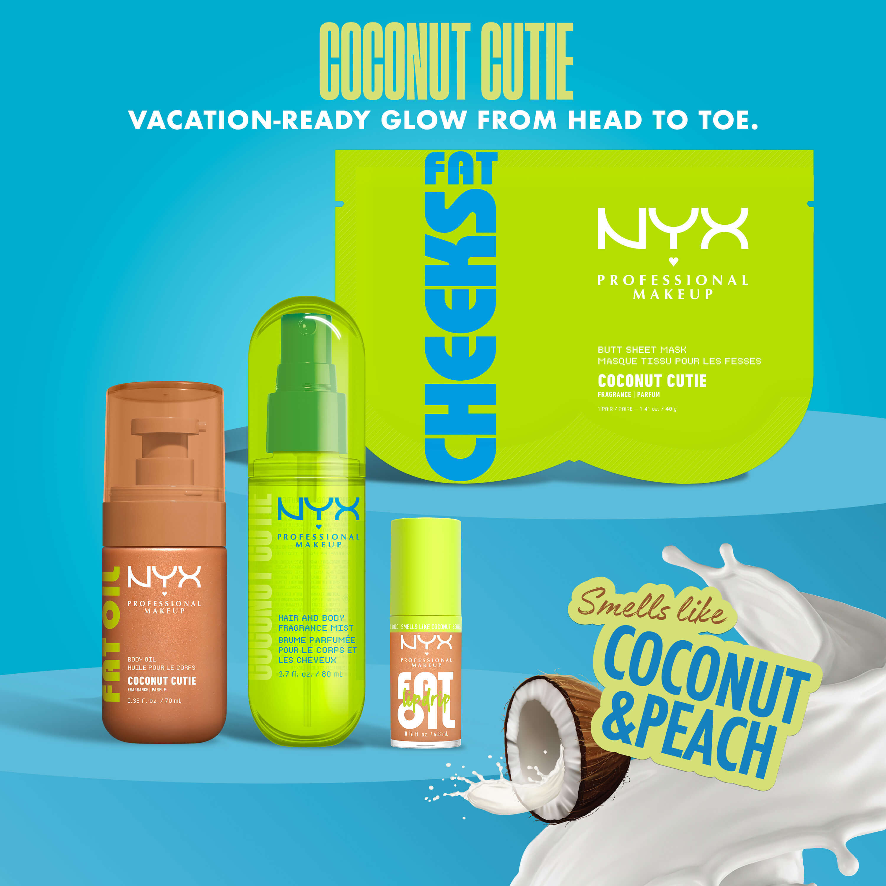 Bruma perfumada para cabello y cuerpo Coconut Cutie