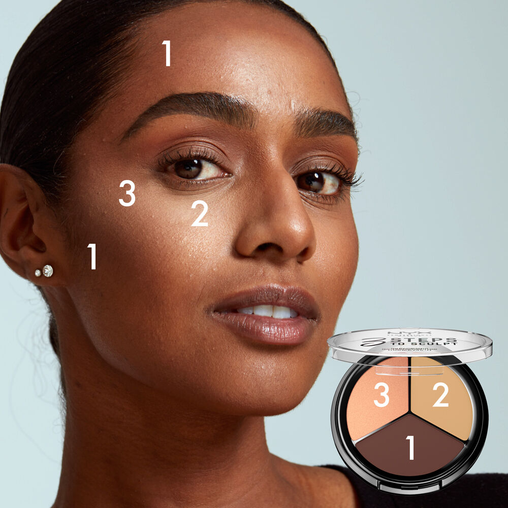 Paleta contour 3 Steps to Sculpt Face Sculpting Palette