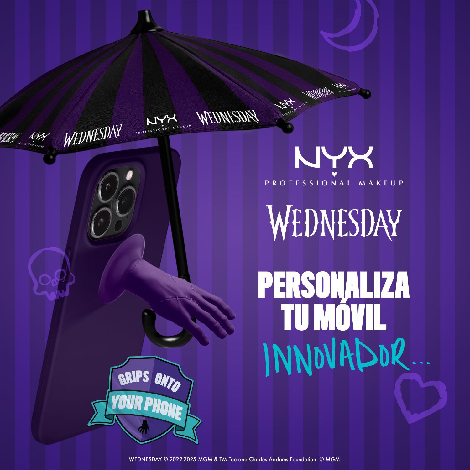 Paraguas para telefono Wednesday