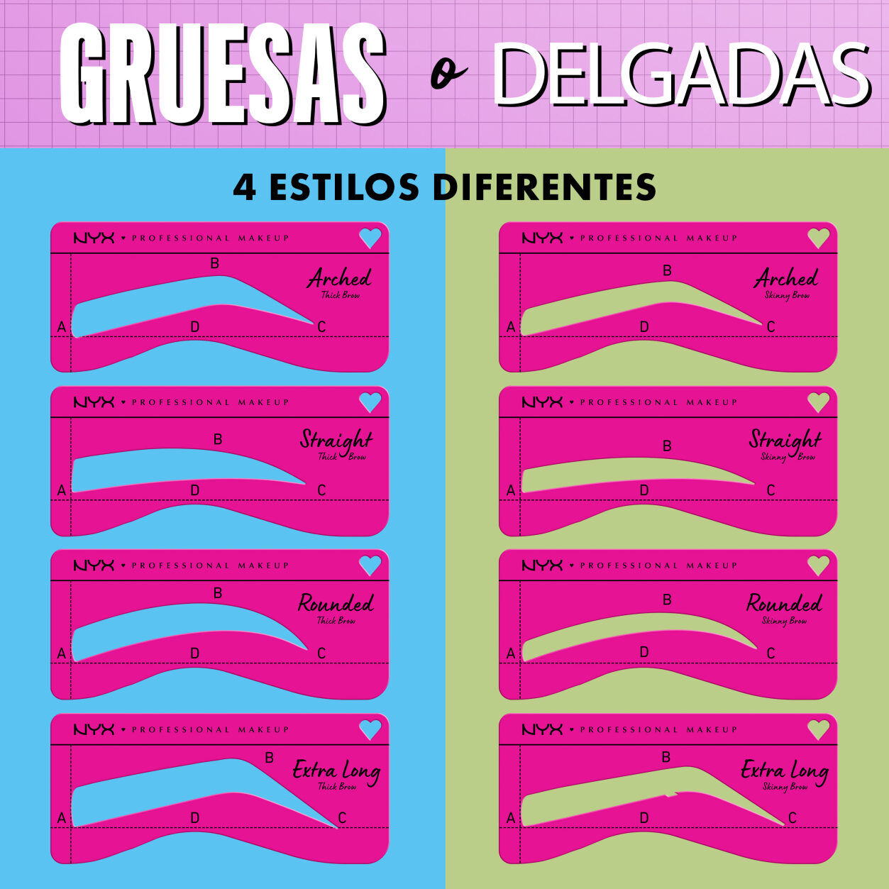 PLANTILLAS PARA CEJAS ZERO TO BROW