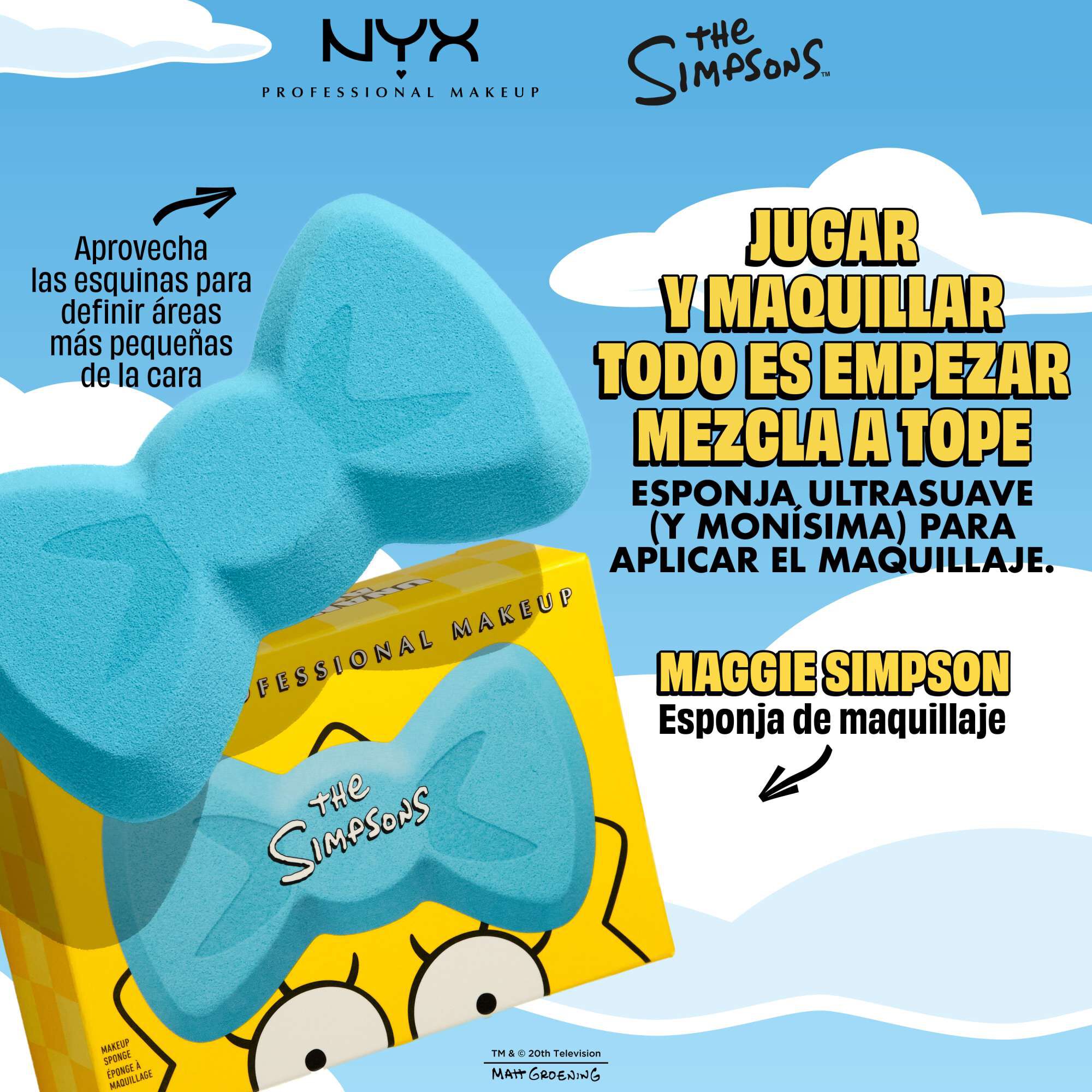 Esponja de maquillaje de Maggie Simpson